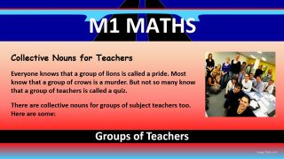 Groups of Teachers